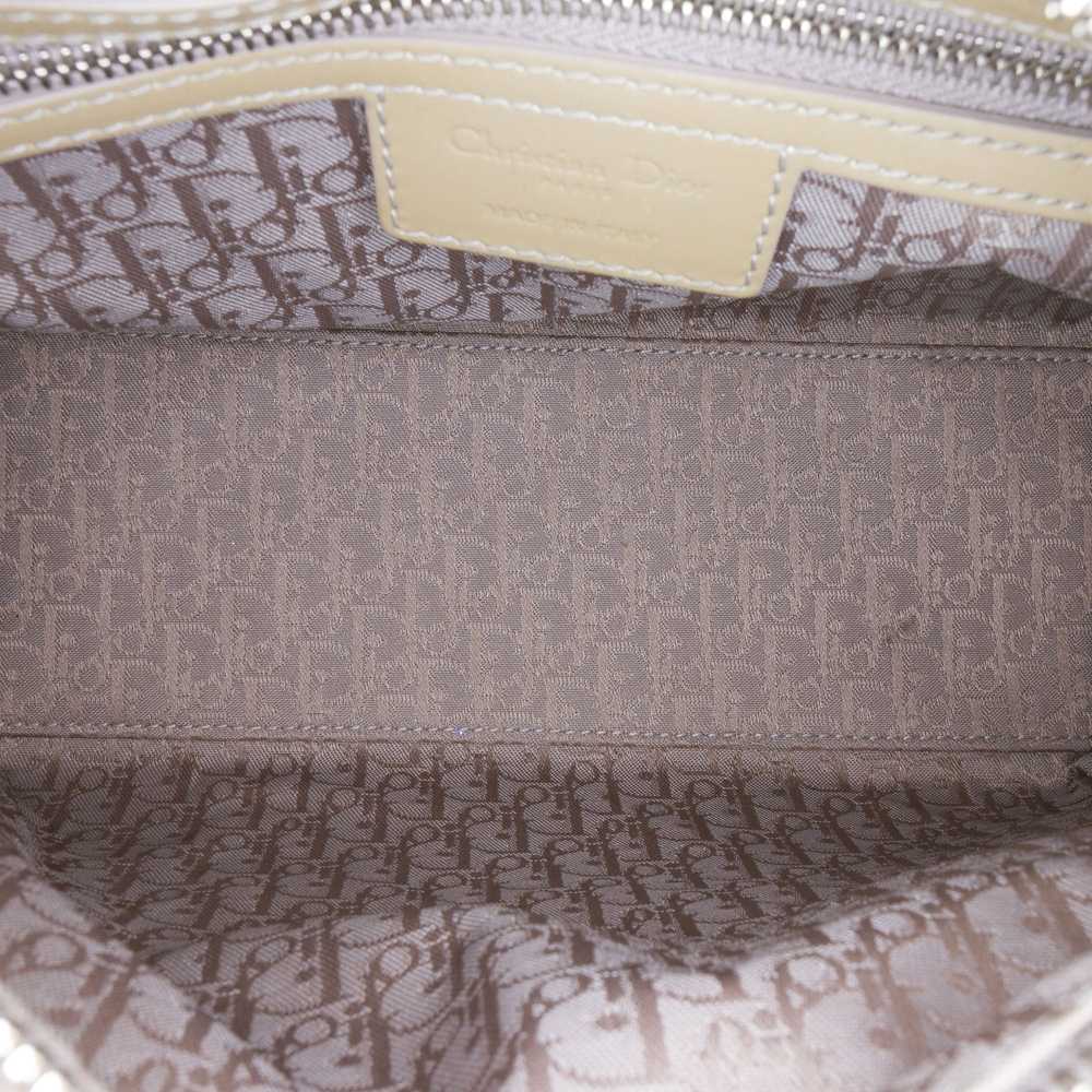 Beige Dior Medium Patent Cannage Lady Dior Satchel - image 4