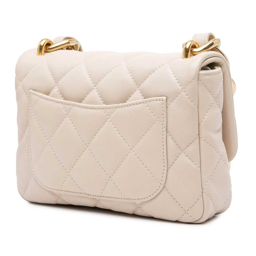 Beige Chanel Small Quilted Lambskin Funky Town Fl… - image 2