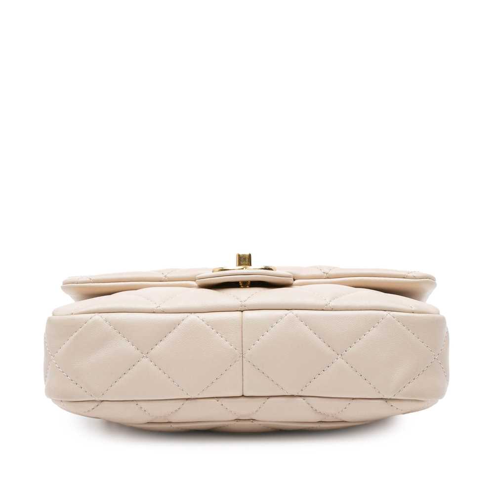 Beige Chanel Small Quilted Lambskin Funky Town Fl… - image 3