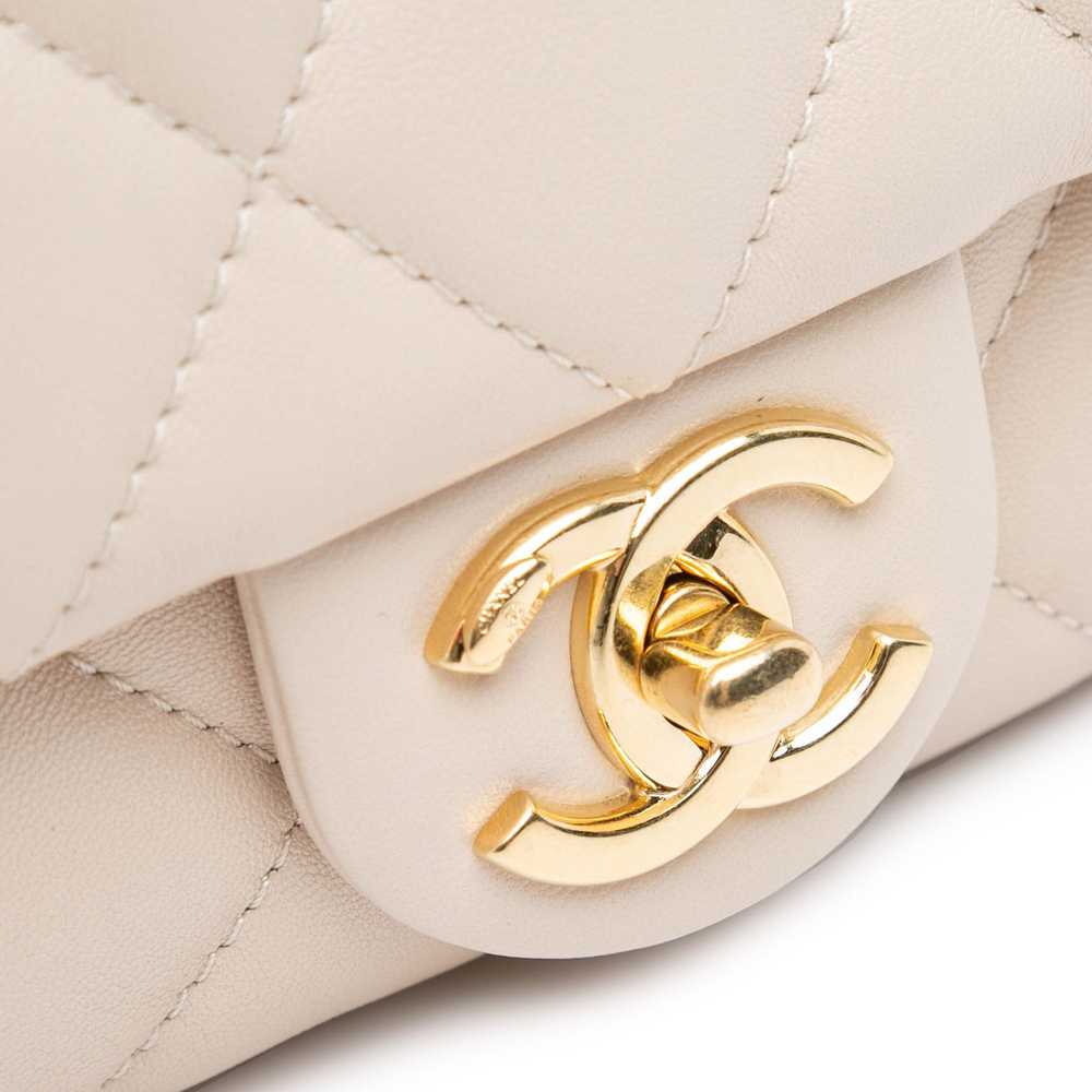 Beige Chanel Small Quilted Lambskin Funky Town Fl… - image 9