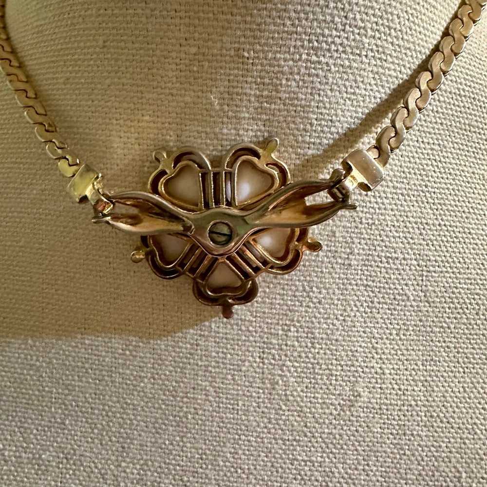 Rare Vintage Mazer Bros Flower Necklace - image 10