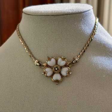 Rare Vintage Mazer Bros Flower Necklace - image 1