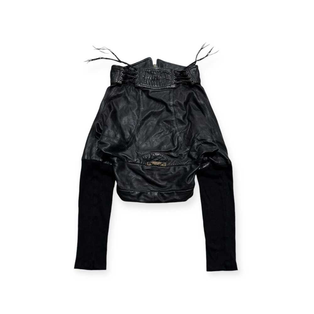 14th Addiction 14th Cropped Bono Leather Jacket - image 6