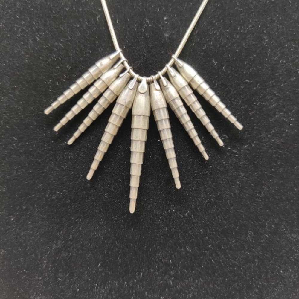 Unique Silver Necklace - image 2