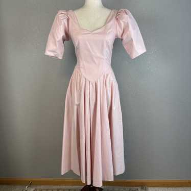 Laura Ashley Vintage Victorian Midi Dress Size S … - image 1