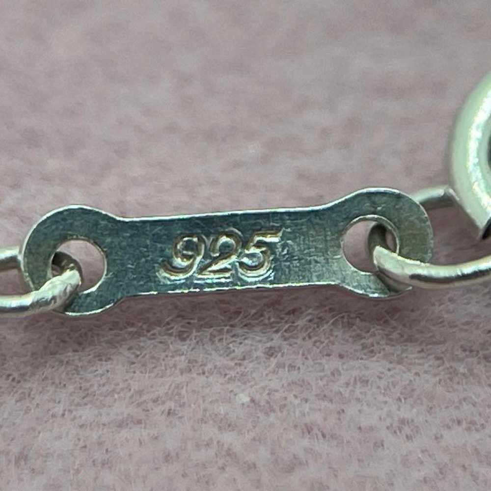 h136 Tiffany Crown Key Necklace Large Silver 925 - image 11