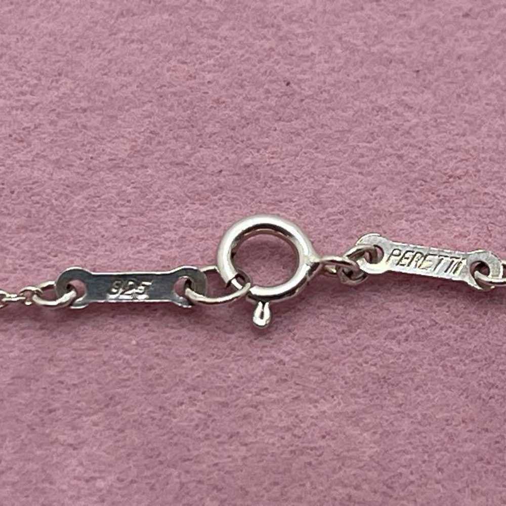 h136 Tiffany Crown Key Necklace Large Silver 925 - image 9