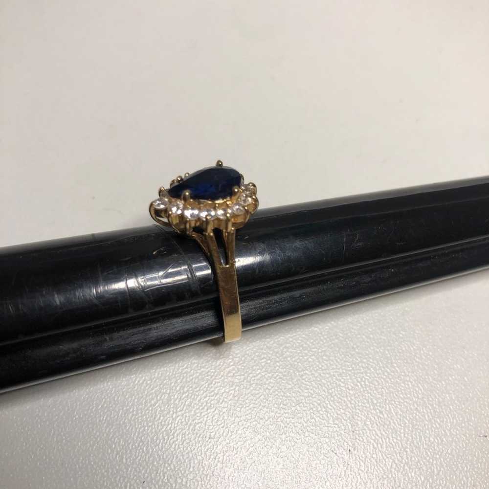 14k yellow gold ring - image 2