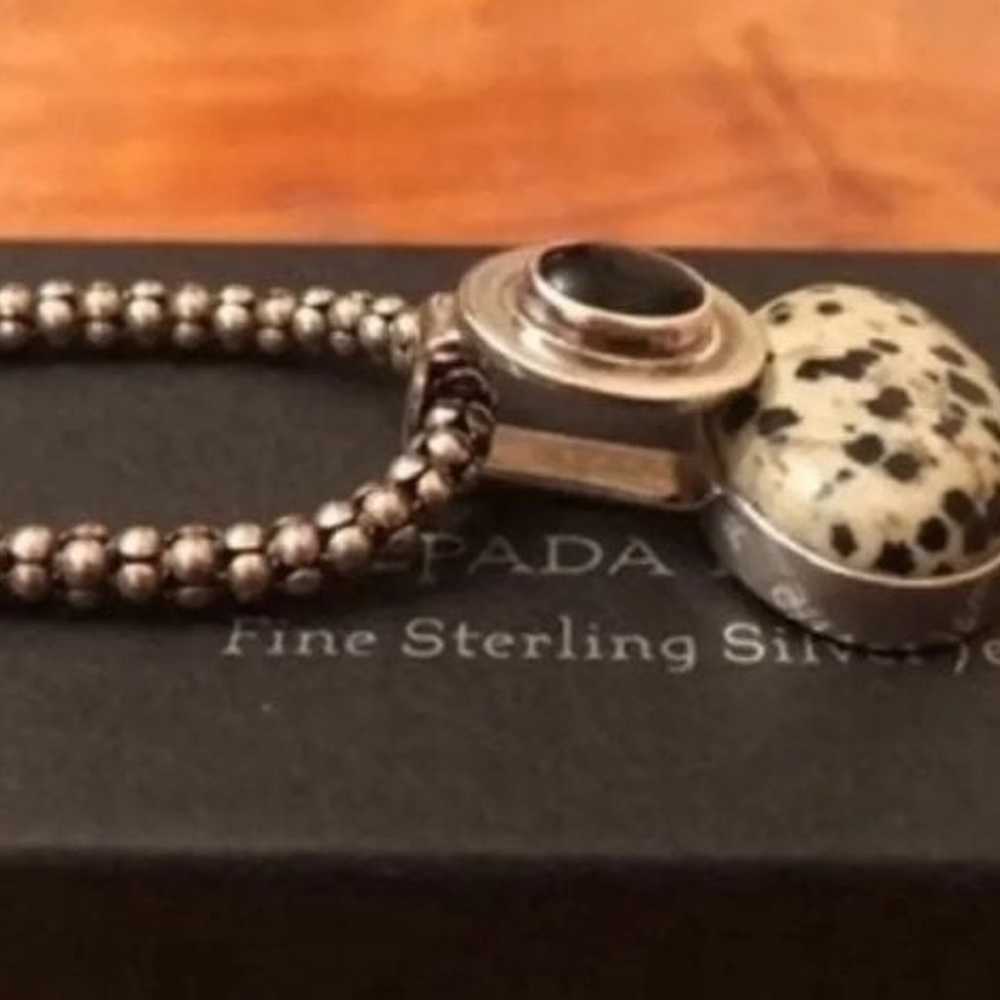 Silpada Sterling Silver Dalmation Jasper Necklace - image 2