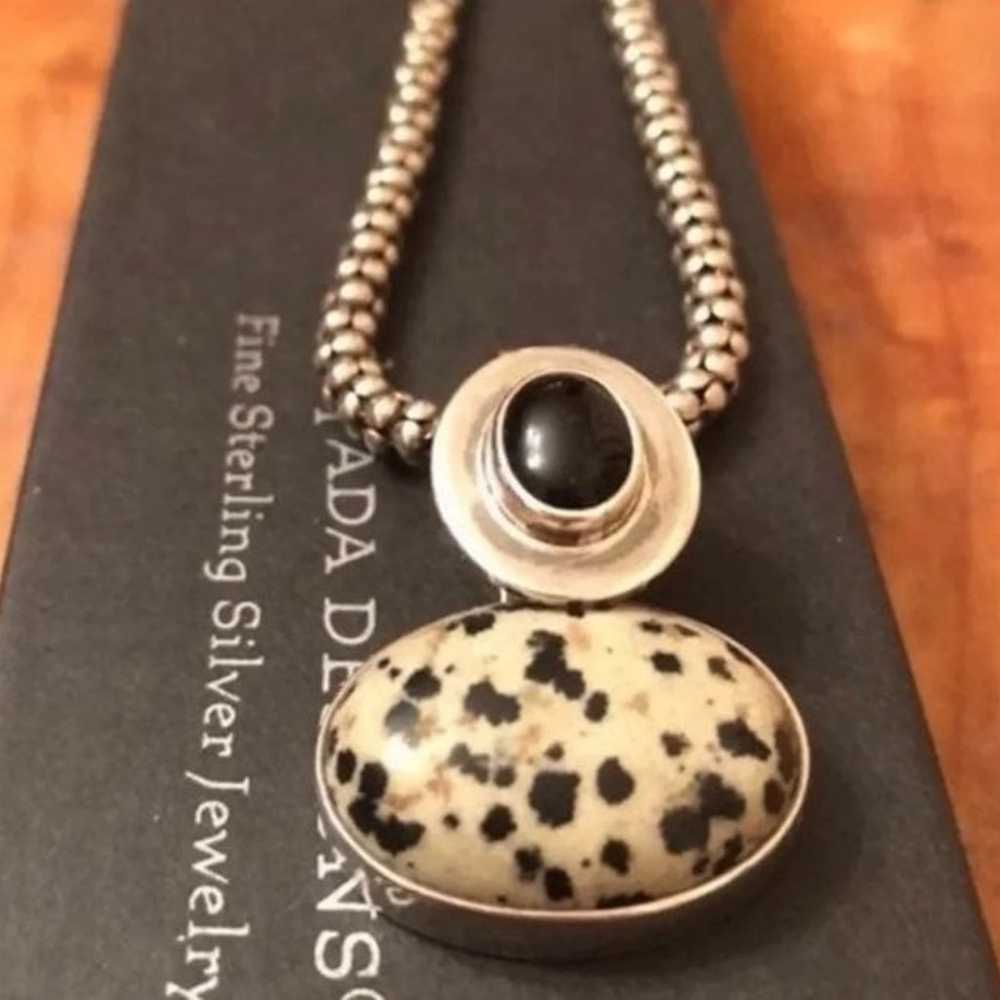 Silpada Sterling Silver Dalmation Jasper Necklace - image 4