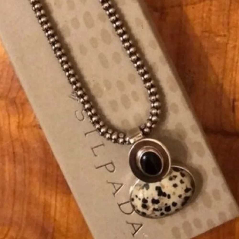 Silpada Sterling Silver Dalmation Jasper Necklace - image 8