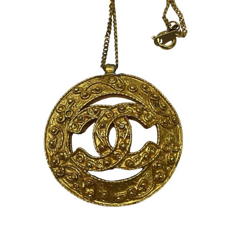 CHANEL Vintage Coco Mark 94A Necklace Pendant - image 3