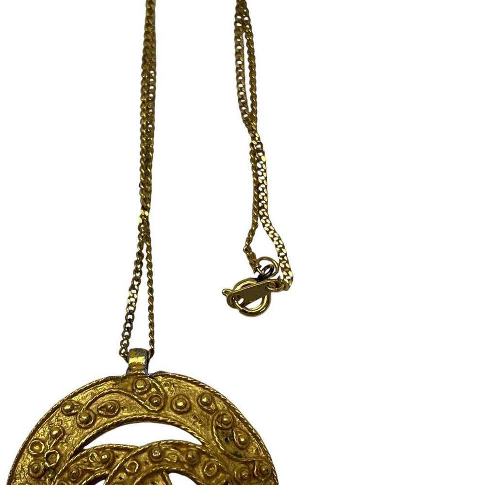 CHANEL Vintage Coco Mark 94A Necklace Pendant - image 4