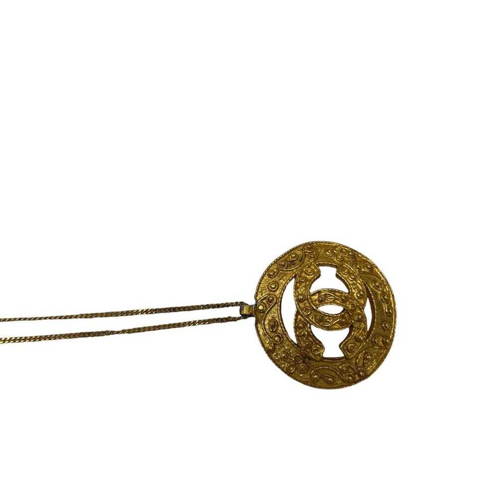 CHANEL Vintage Coco Mark 94A Necklace Pendant - image 9