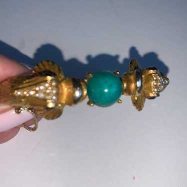 Vintage Double Headed Koi Fish Rhinestone