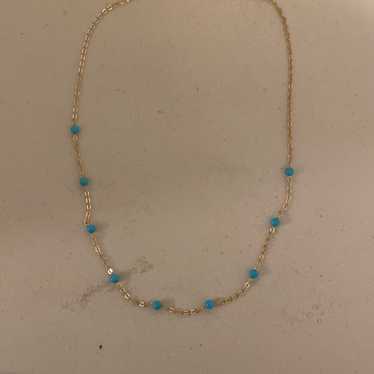 14kt turquoise necklace