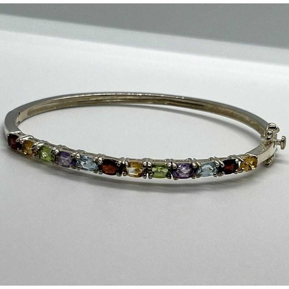 925 STERLING SILVER  SPINEL BRACELET - image 1