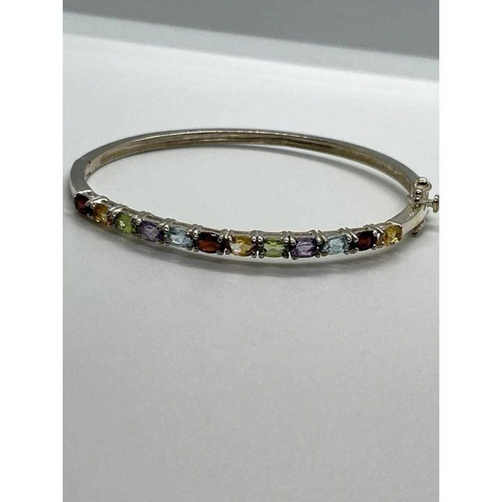 925 STERLING SILVER  SPINEL BRACELET - image 2