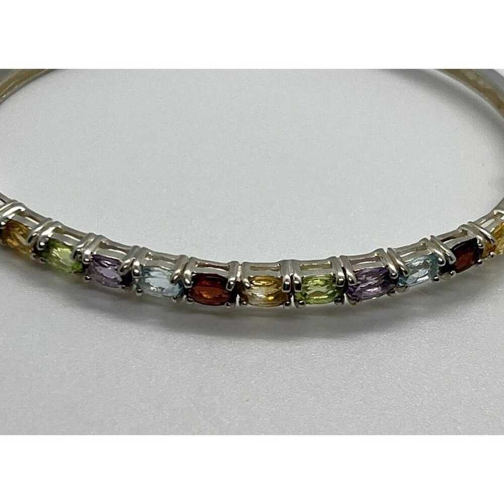 925 STERLING SILVER  SPINEL BRACELET - image 3