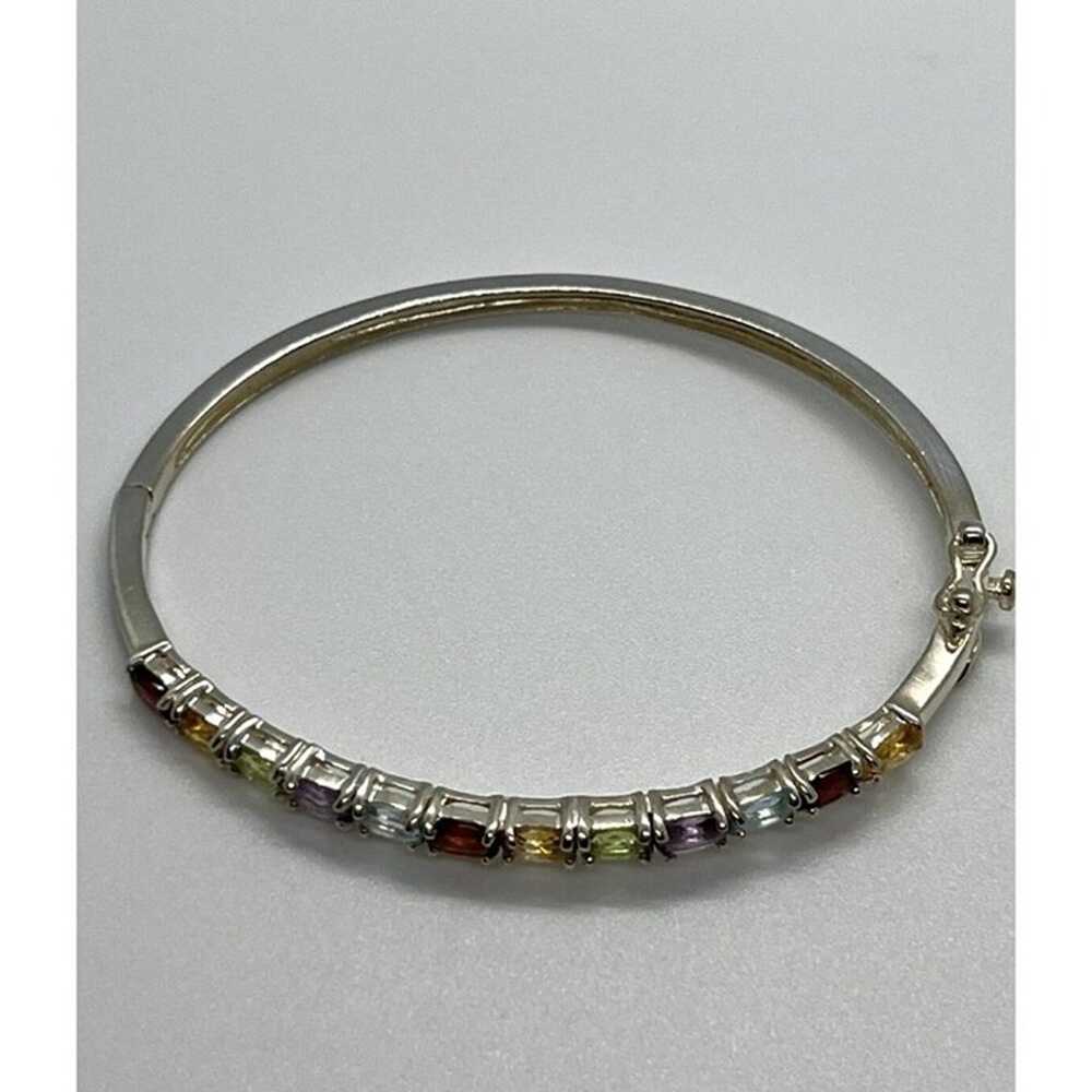 925 STERLING SILVER  SPINEL BRACELET - image 4