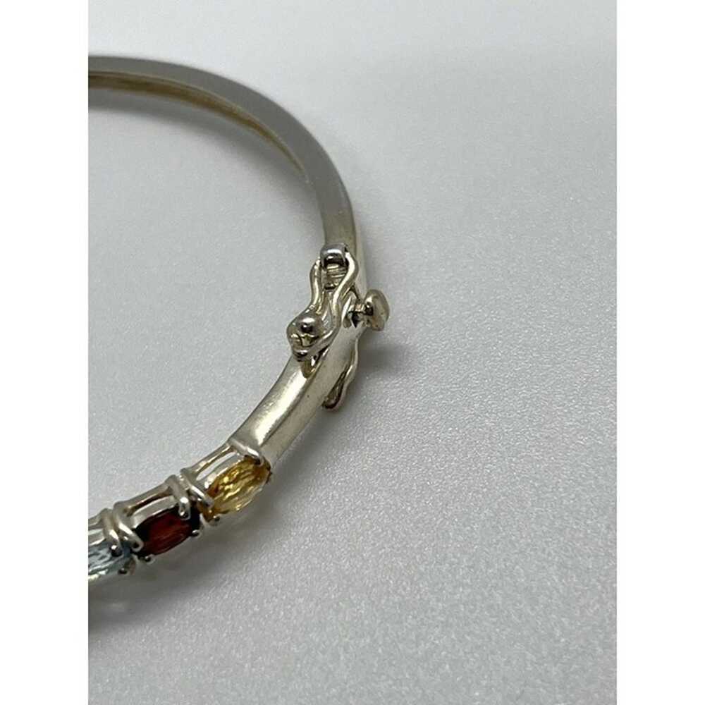 925 STERLING SILVER  SPINEL BRACELET - image 5