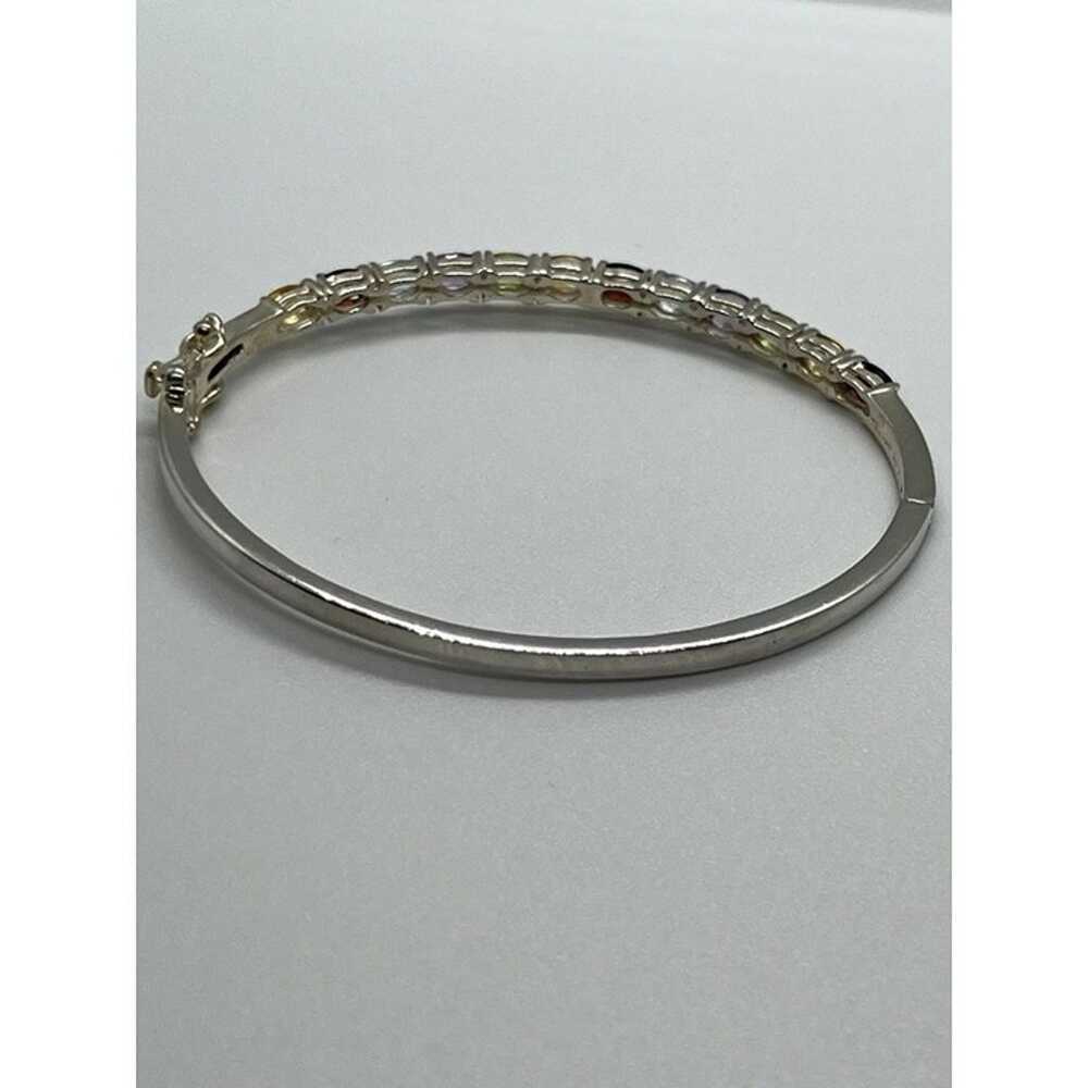 925 STERLING SILVER  SPINEL BRACELET - image 8