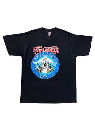 Band Tees × Rock T Shirt × Vintage Vintage 90s Ae… - image 1