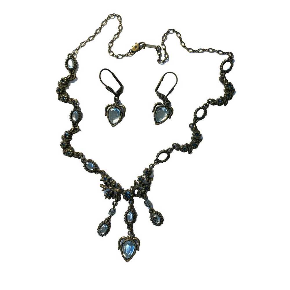 Roxanne Assoulin Vintage Metal Stone Necklace Wit… - image 4