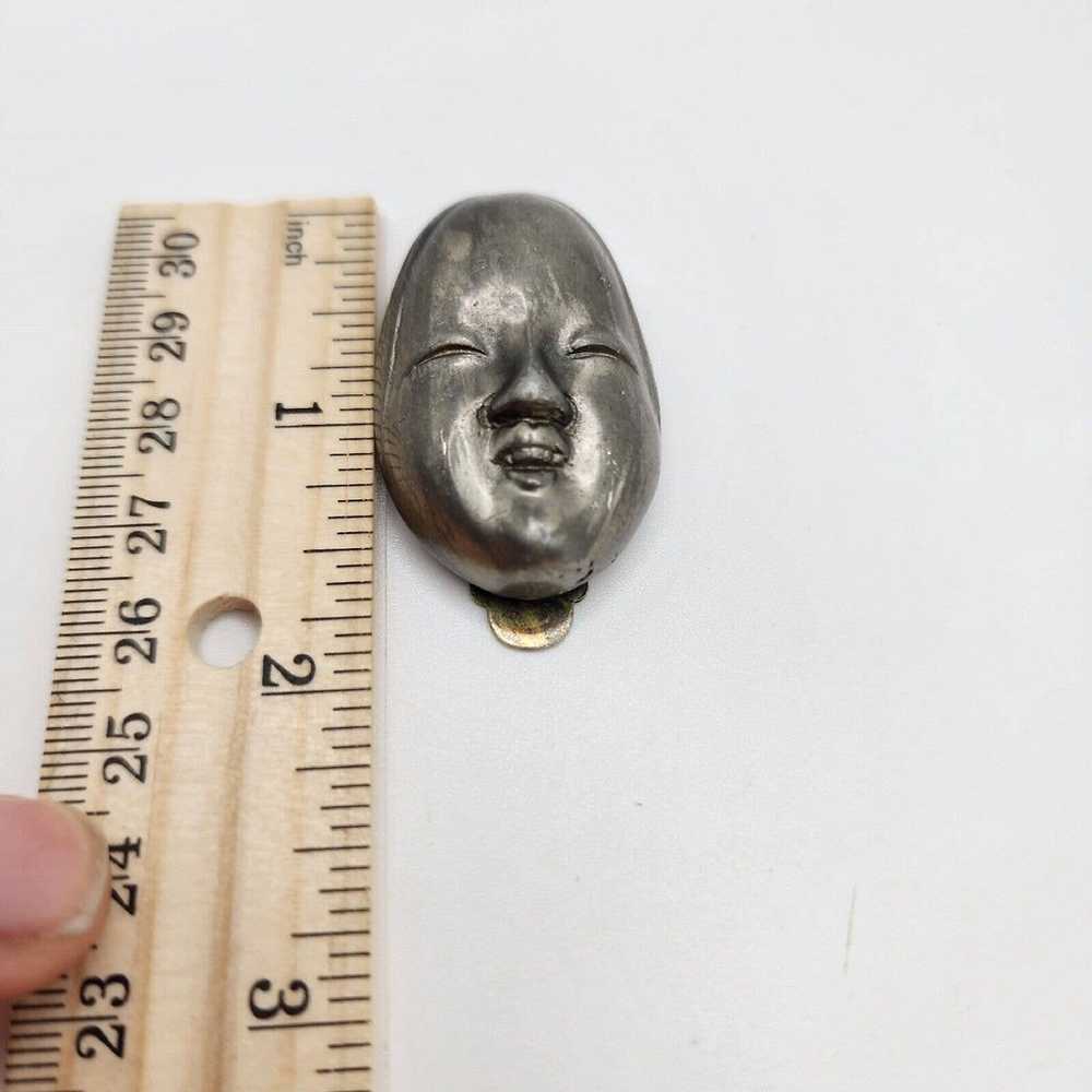 Large Vintage Rare Oriental Asian Figure Face Mas… - image 7