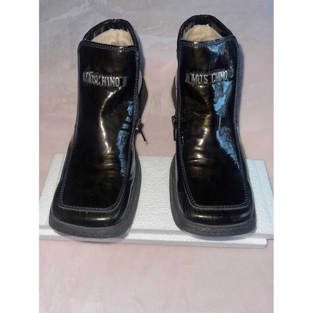 Moschino Patent leather mocassin boots - image 5