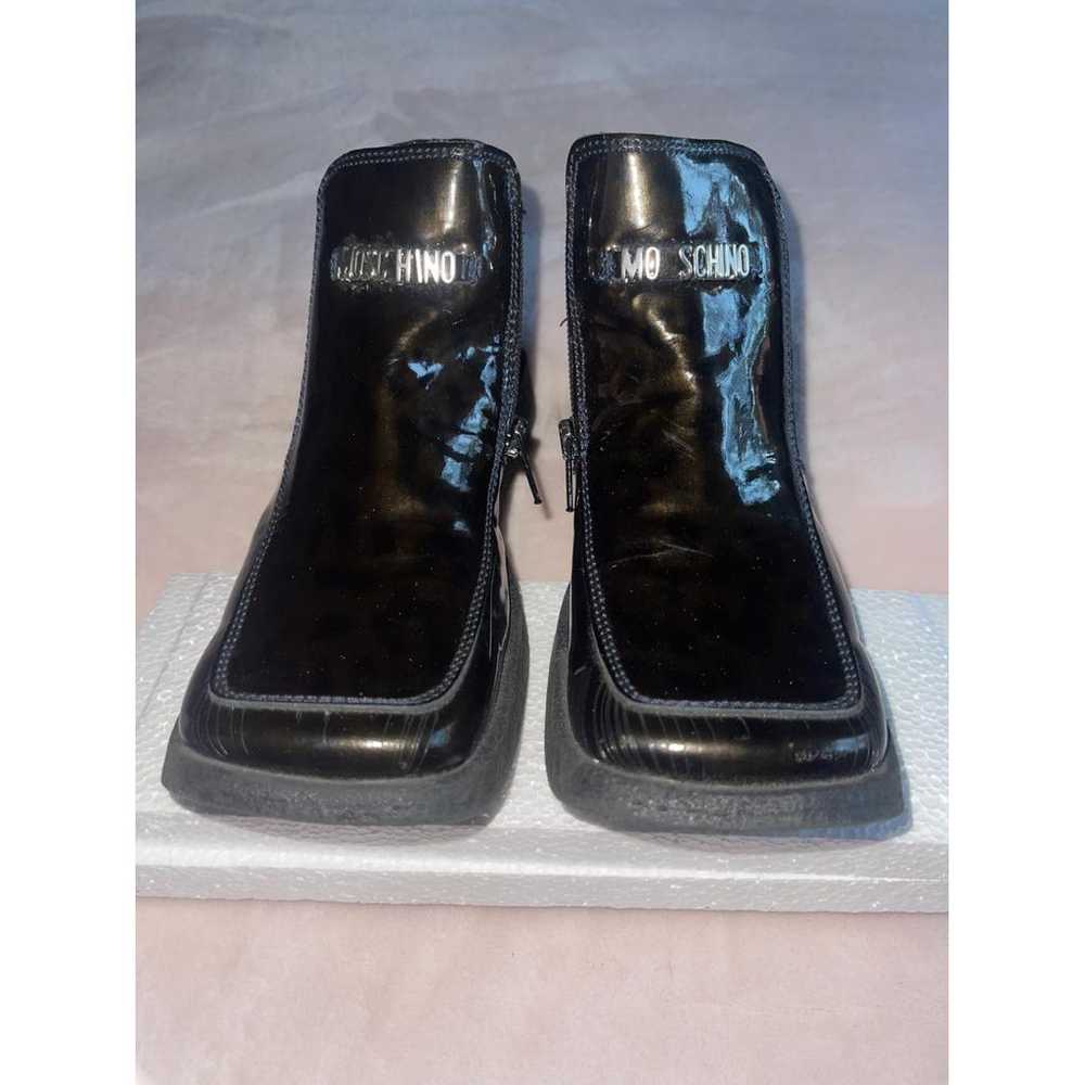 Moschino Patent leather mocassin boots - image 9