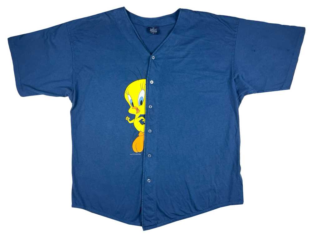 VTG '93 TWEETY BIRD BASEBALL JERSEY - image 1