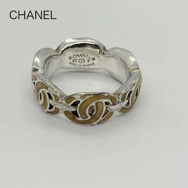 ★Vintage★ Chanel Coco Mark Ring Metal CHANEL