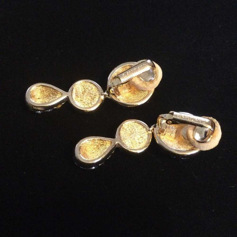 Vintage Christian Dior Clip earrings - image 3