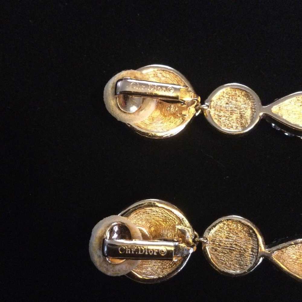 Vintage Christian Dior Clip earrings - image 4