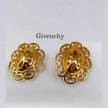 Givenchy Gold Clip on Vintage Earrings