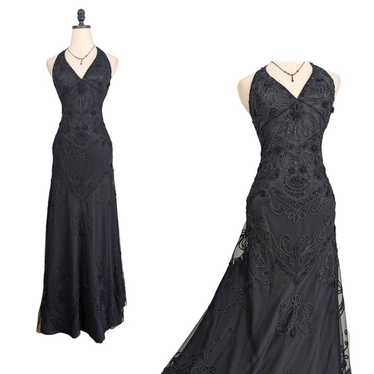 Vintage Cache Prom Dress Maxi Gown Y2K Whimsigoth 