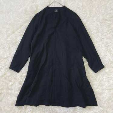 NUNO Fabric 【M】 Three-Quarter Sleeve Shirt Dress … - image 1