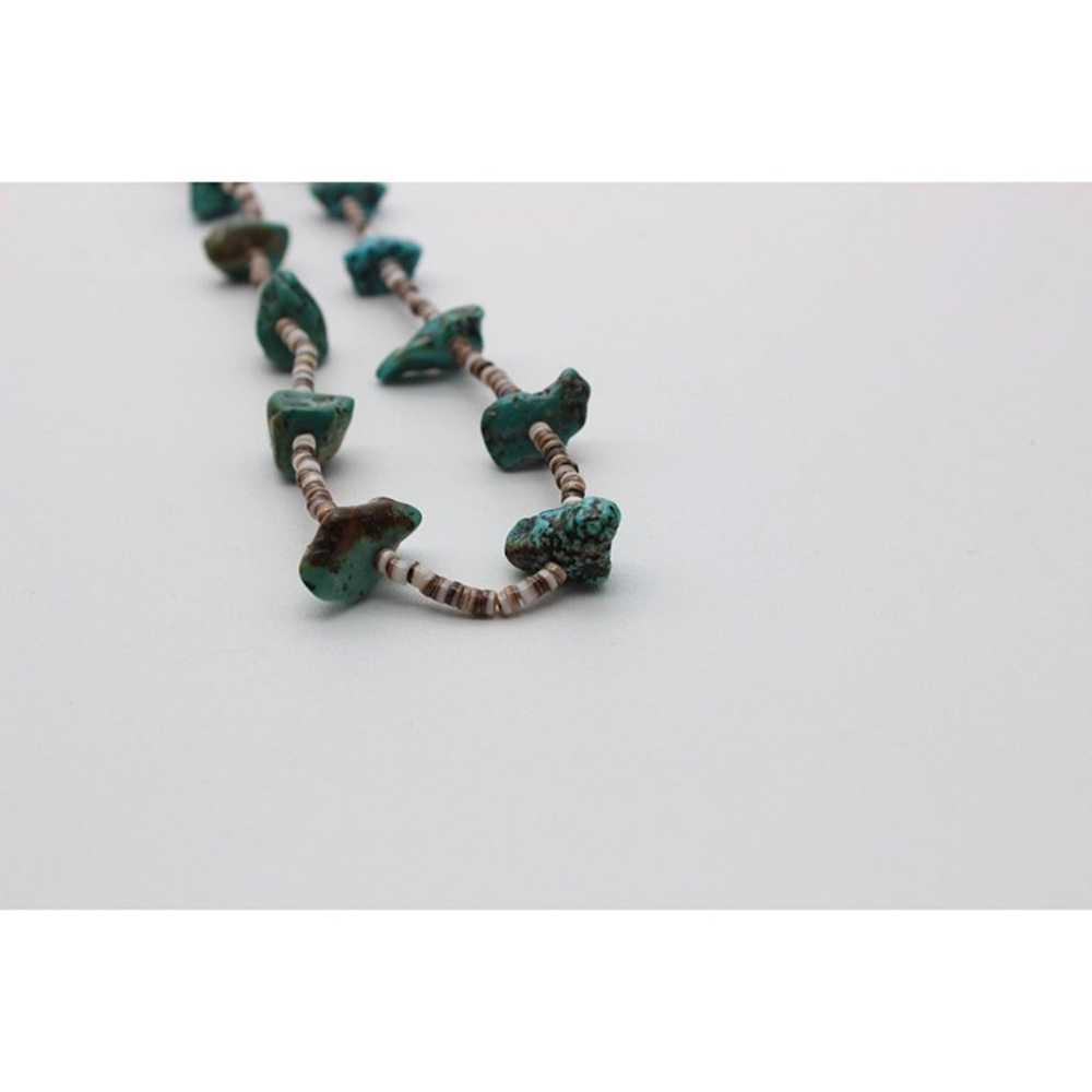 Southwestern Western turquoise heishi shell handm… - image 3