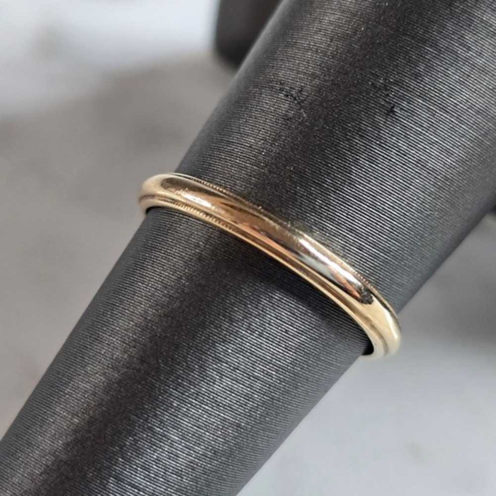 Womens Vintage Estate 14K Yellow Gold Band Weddin… - image 1