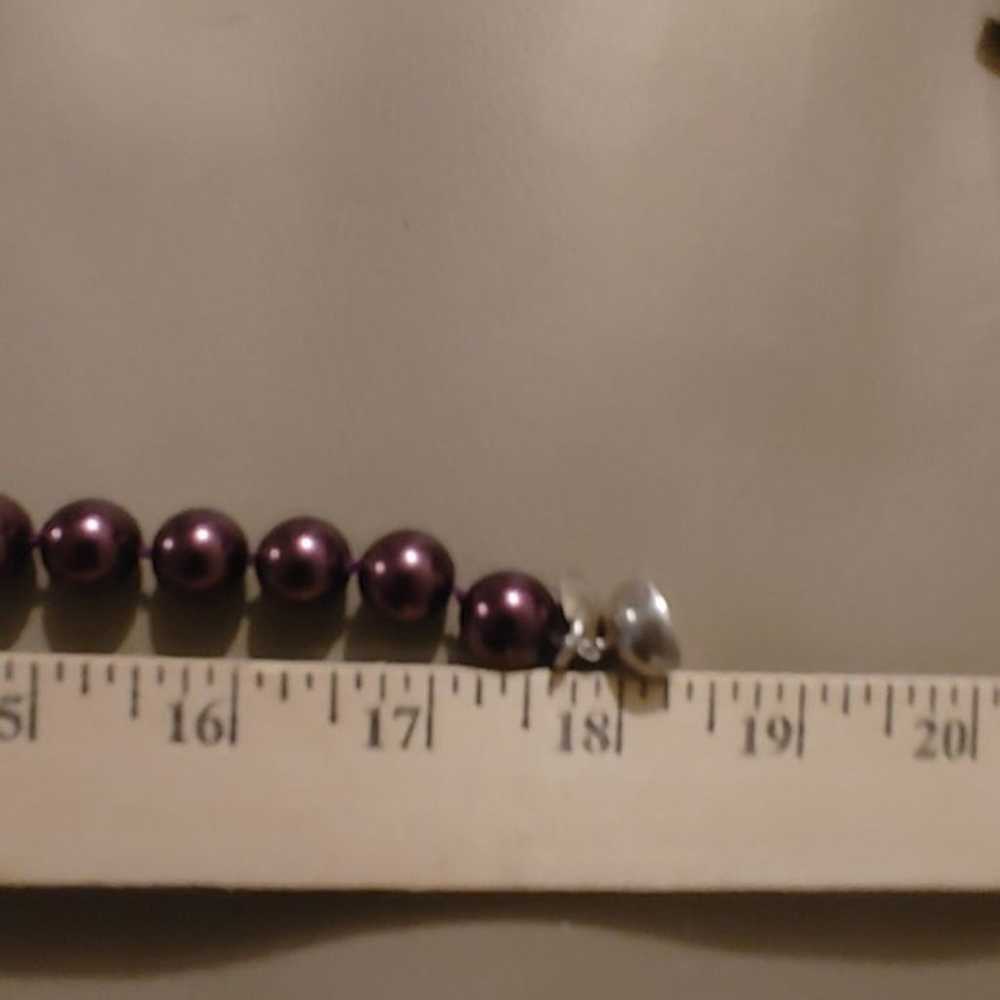 Roycroft Dayna Large Necklace Purple Round Beads … - image 8