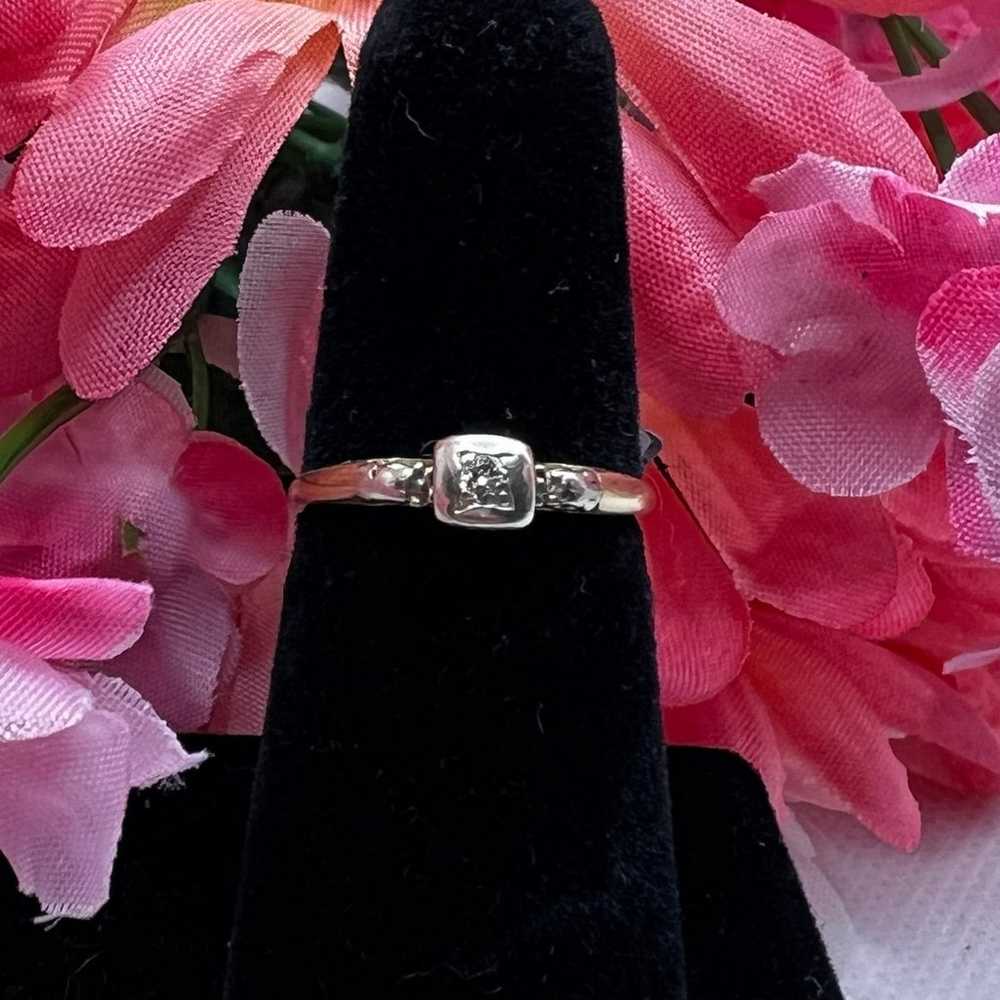 Vintage 14k gold & diamond ring - image 5