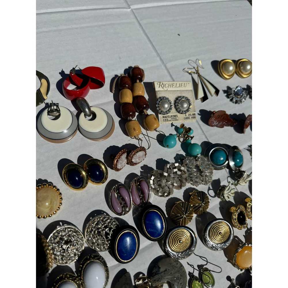 85 pairs of Earrings Lot  - Vintage Earrings - fr… - image 8