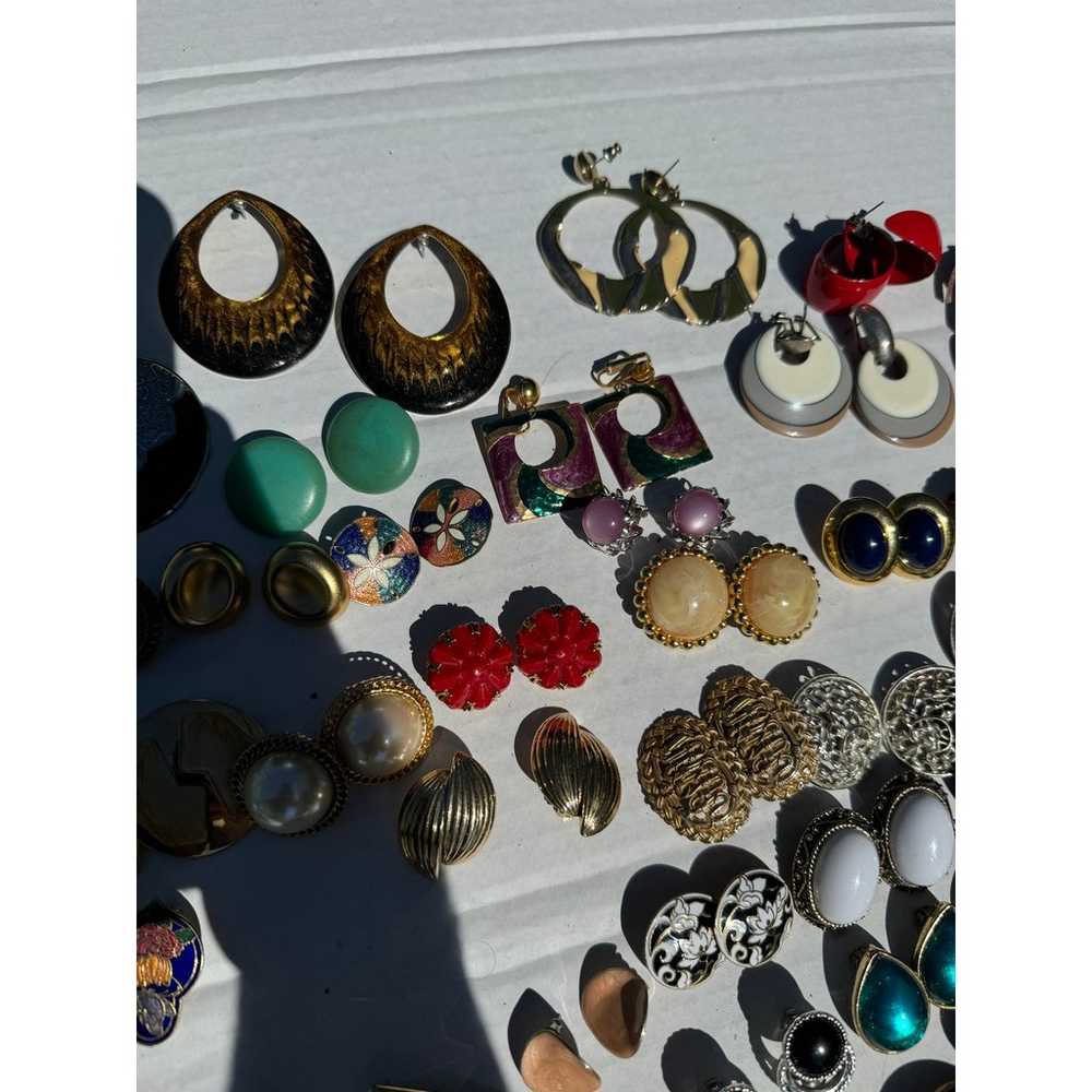 85 pairs of Earrings Lot  - Vintage Earrings - fr… - image 9