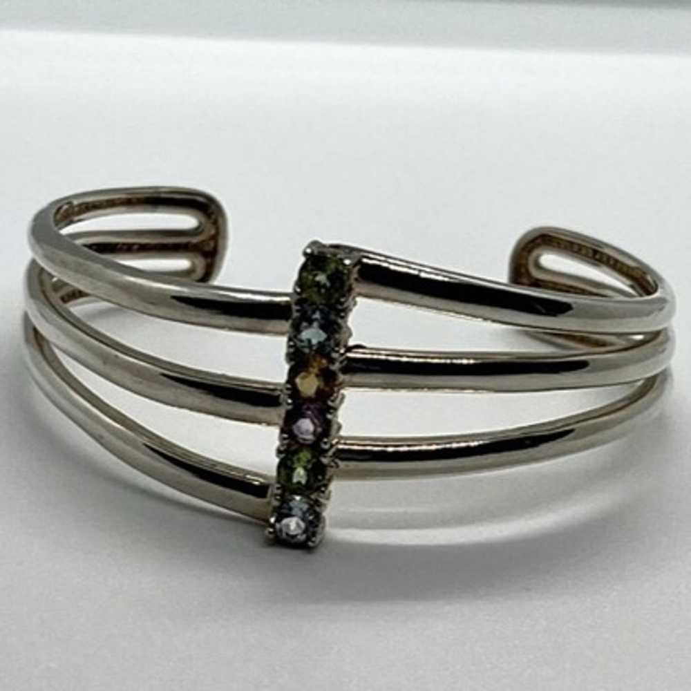 925 STERLING SILVER SPINEL BRACELET - image 5