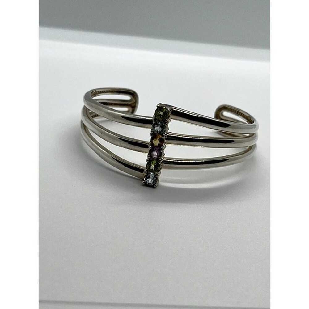 925 STERLING SILVER SPINEL BRACELET - image 6