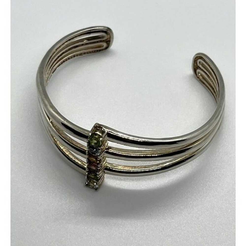 925 STERLING SILVER SPINEL BRACELET - image 7