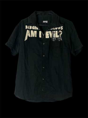 PPFM PPFM Am I Evil? Button Up Shirt - image 1