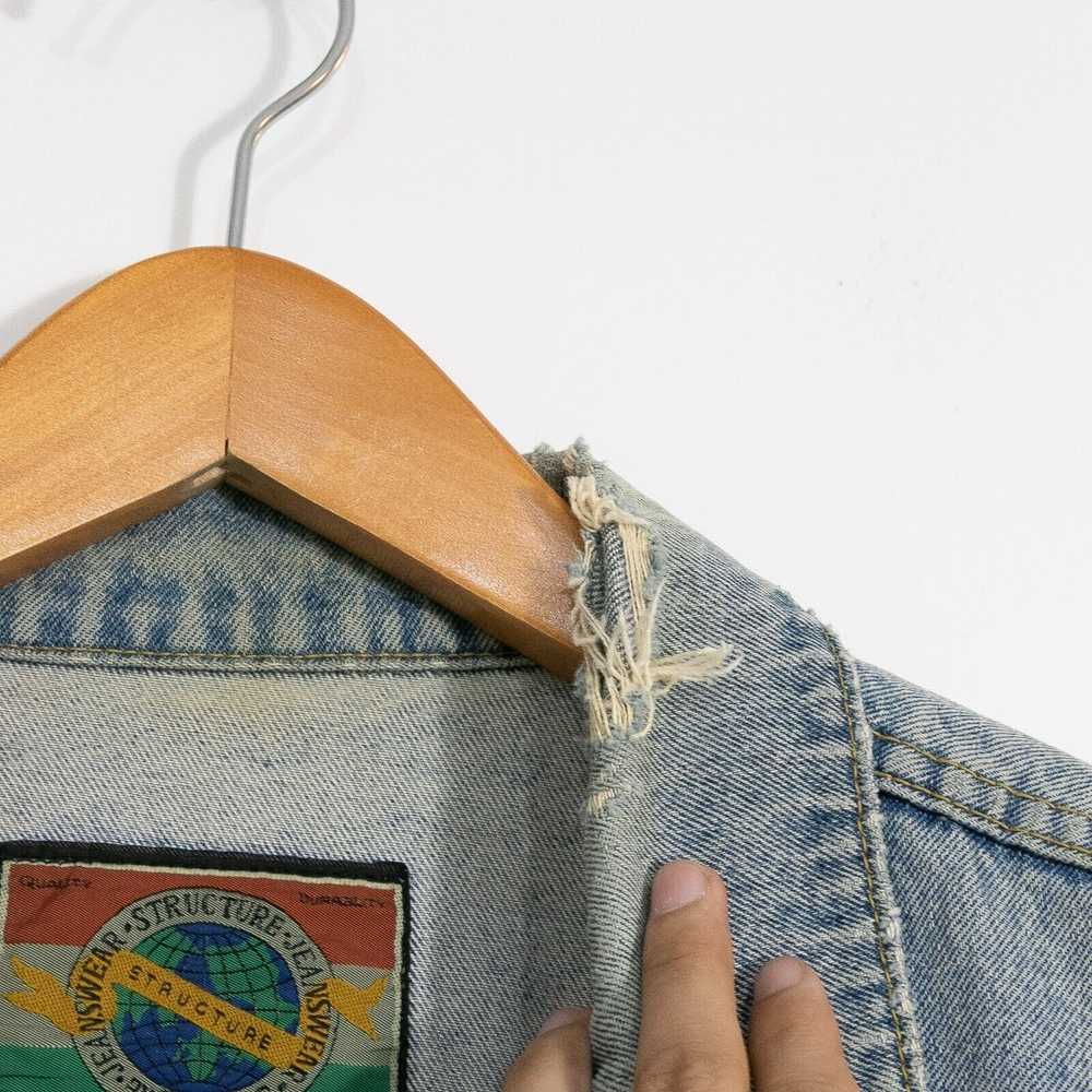 Structure × Vintage Vintage Structure Denim Jacke… - image 5