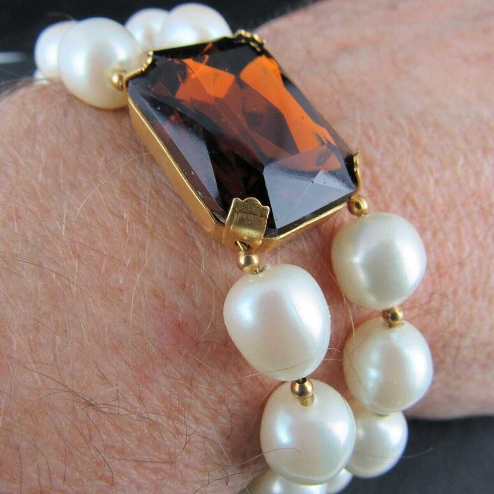 1950's Miriam Haskell Bracelet Rare Vintage Signe… - image 11